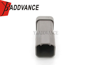DT04-6P-E003 Deutsch DT Male 6 Pin Connector With End Cap / Wedge Grey Color