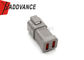 DT04-6P-E003 Deutsch DT Male 6 Pin Connector With End Cap / Wedge Grey Color